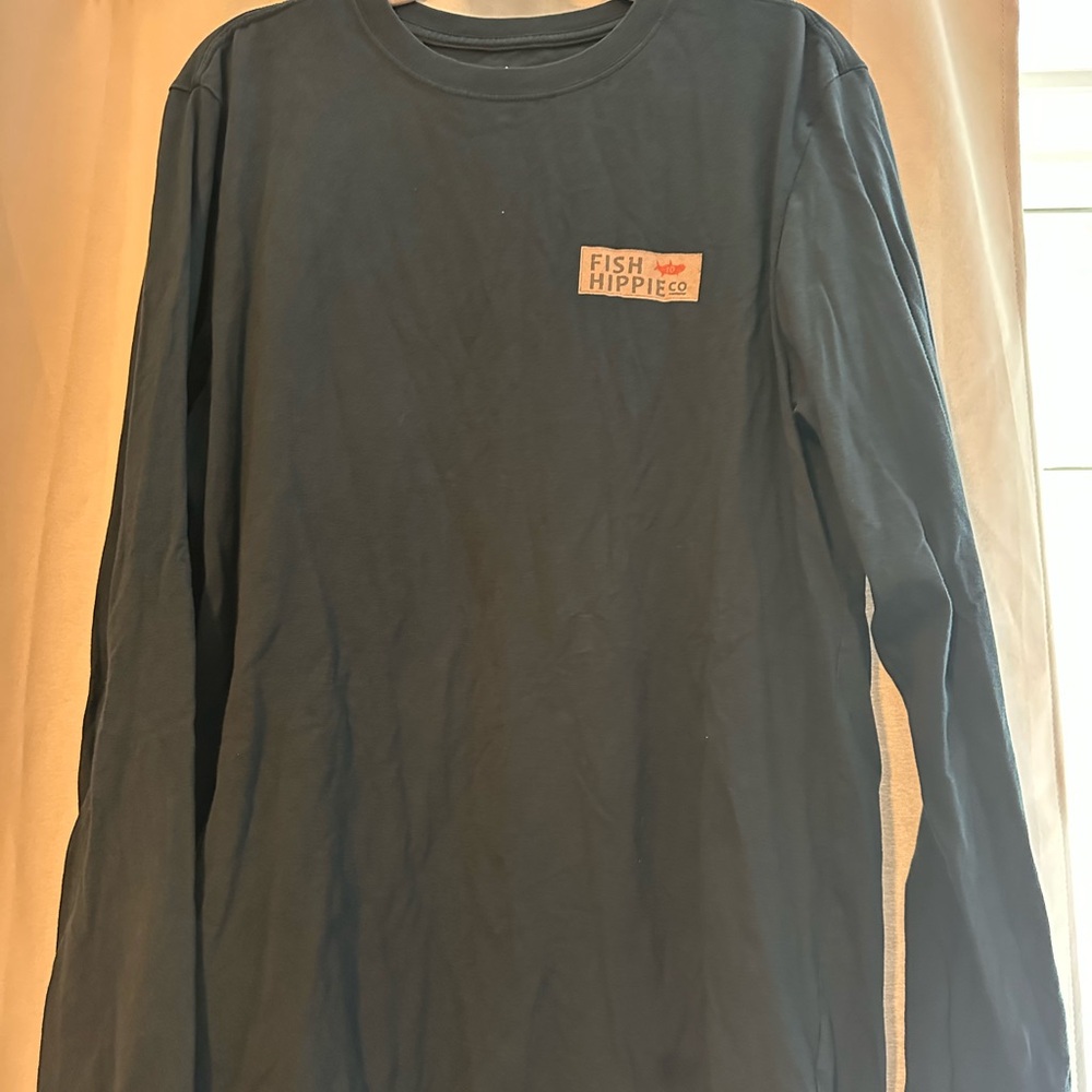 Fish Hippie Navy Blue Long Sleeve Shirt